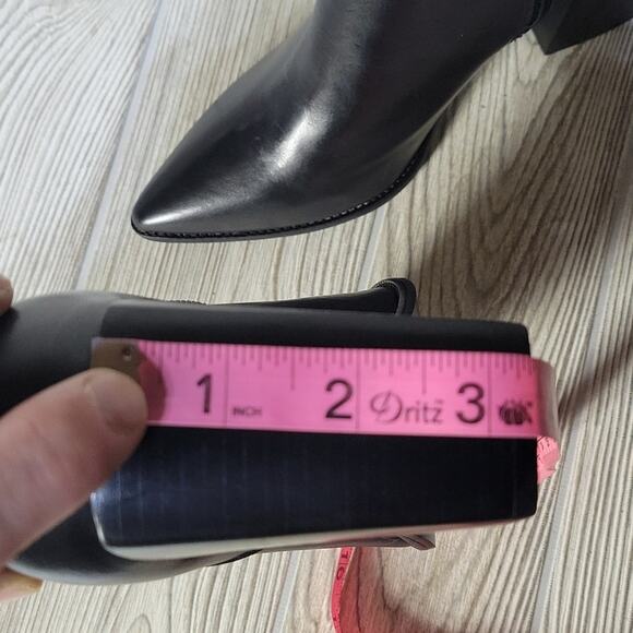 Steve Madden Perlina Black Leather Chain Ankle Boots, NWT, NIB, Size 8.5 - Picture 11 of 15